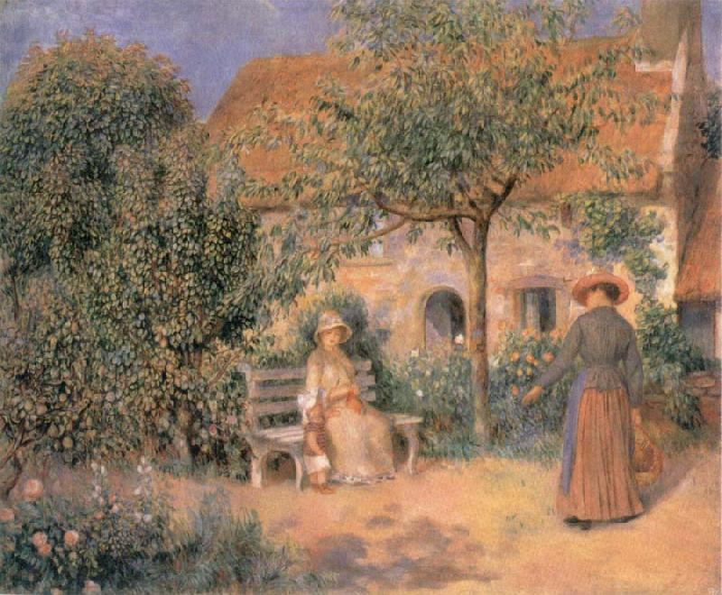 Pierre-Auguste Renoir Garden scene in Brittany Germany oil painting art